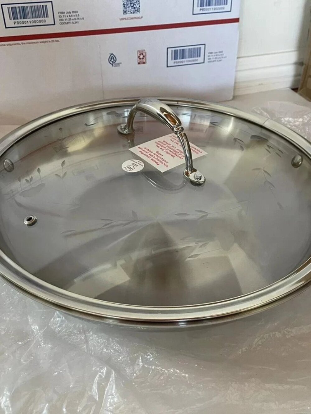 Princess House Heritage Tri-Ply 14" Stainless Sear Pan